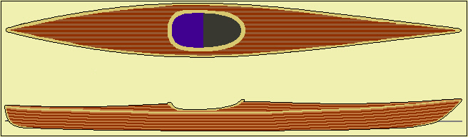 Nunivak zeekajak afbeelding